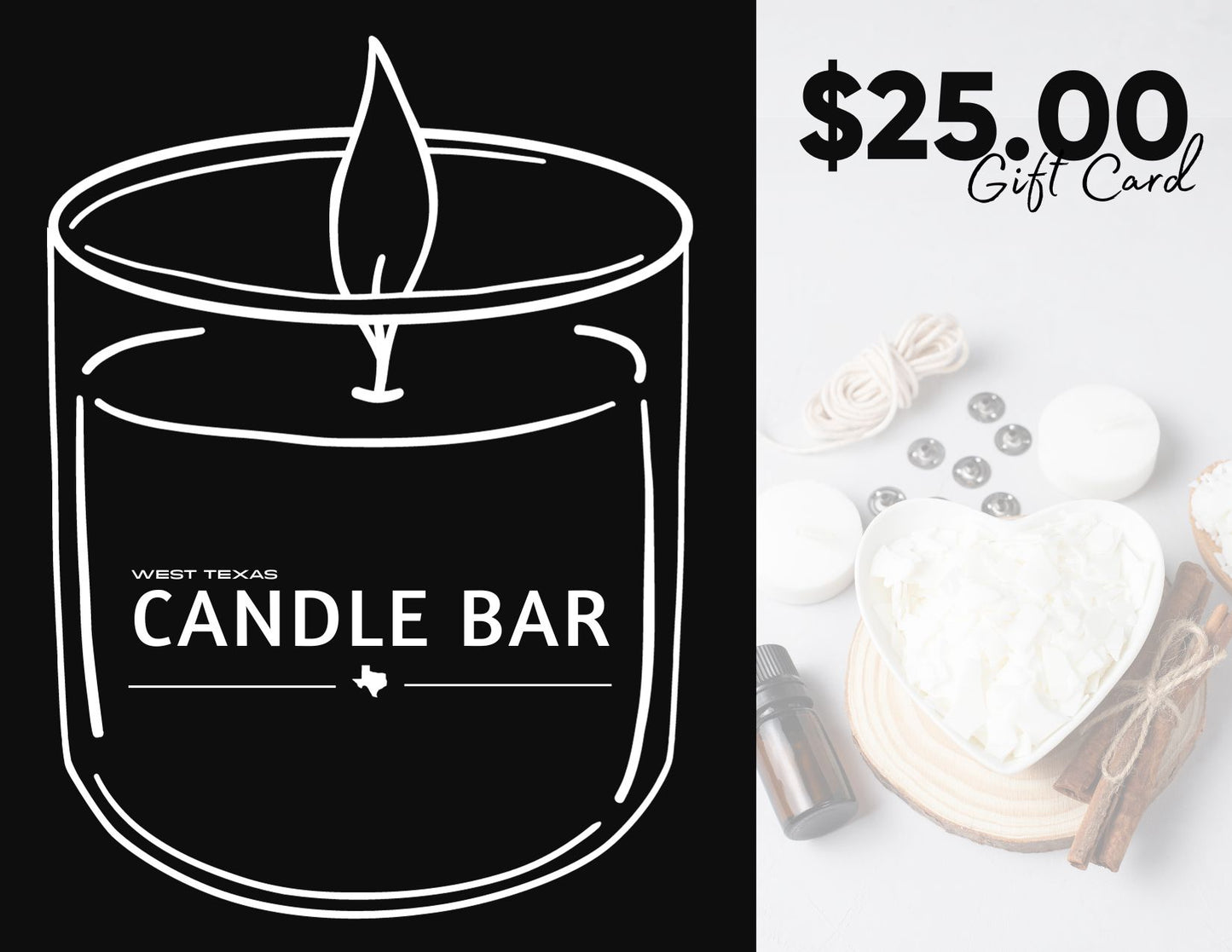 West Texas Candle Bar "Get Lit" Gift Card